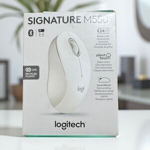 Logitech‎ Signature M550 Wireless Bluetooth Mouse - Off White, NEW